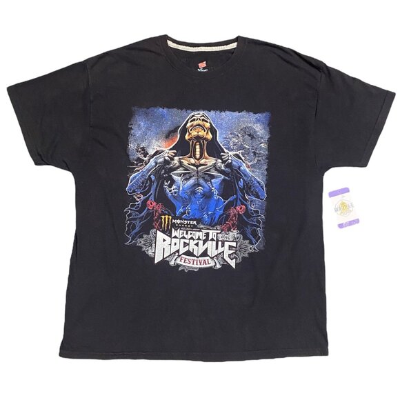 Welcome to Rockville XL Heavy Metal Festival 2016 TShirt Disturbed Zombie 5FDP - Picture 2 of 16